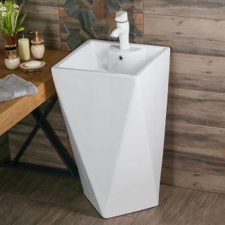 Напольная раковина Melana B156-805 47см белый